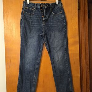 J Crew High Rise Straight Jeans Dark Wash 29